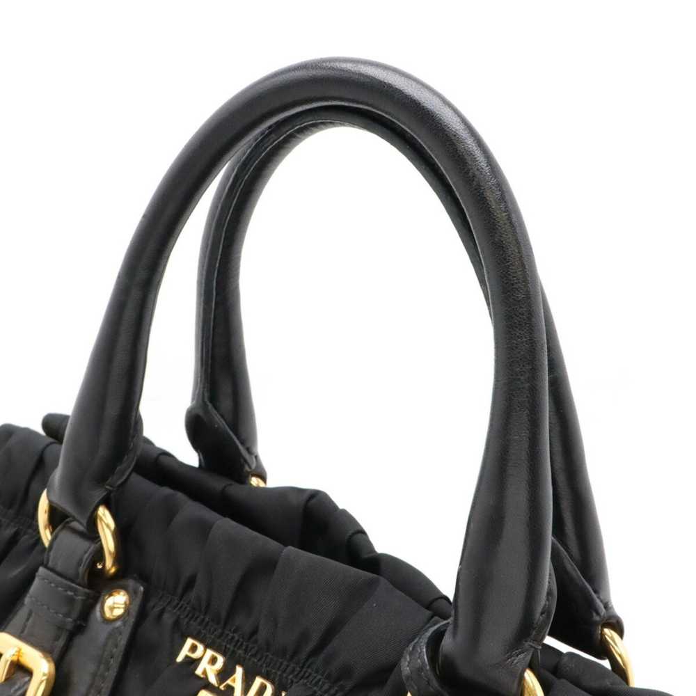 Prada PRADA Gathered Tote Bag Handbag Nylon Leath… - image 5