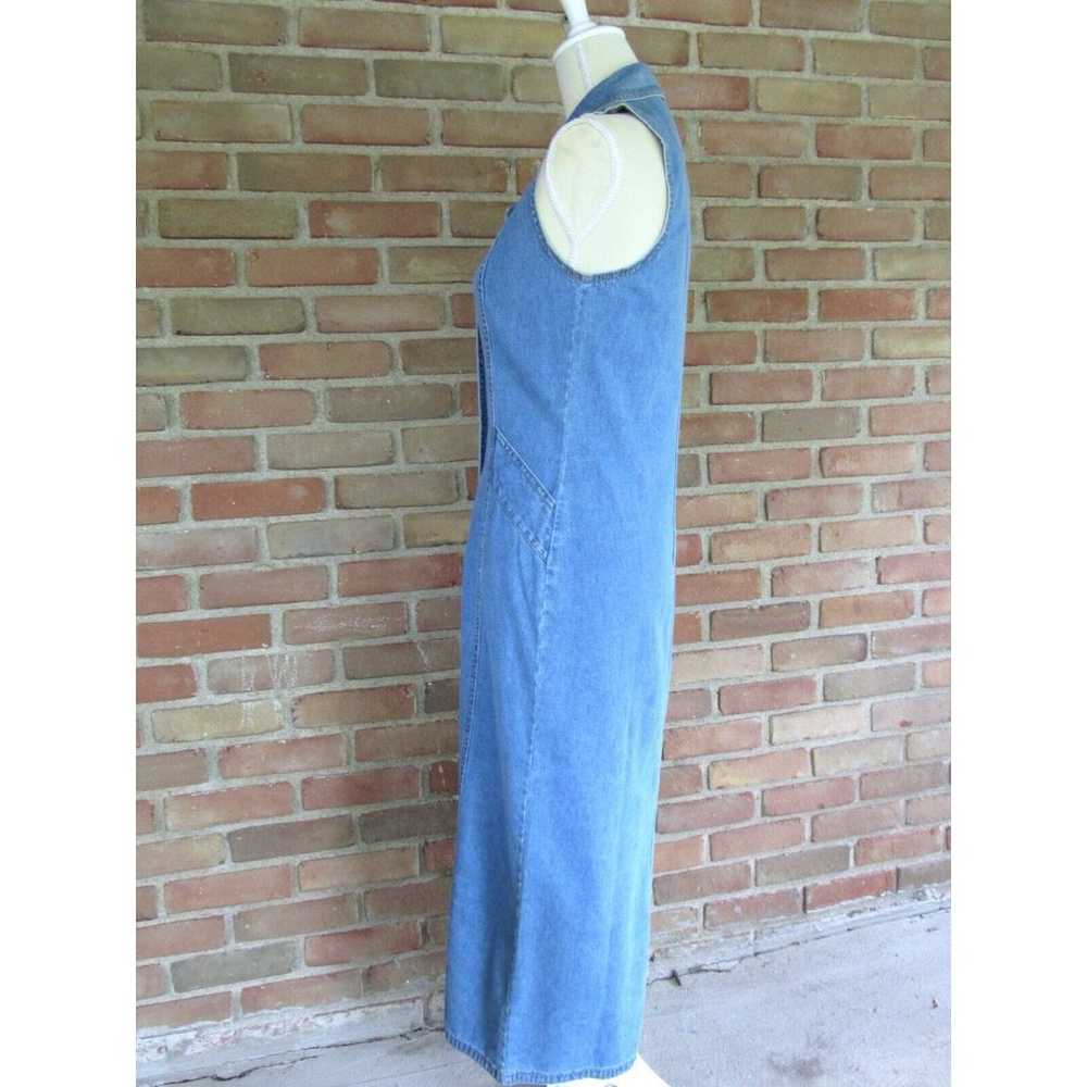 Arizona Jean Co Denim Maxi Dress Button Front Col… - image 11