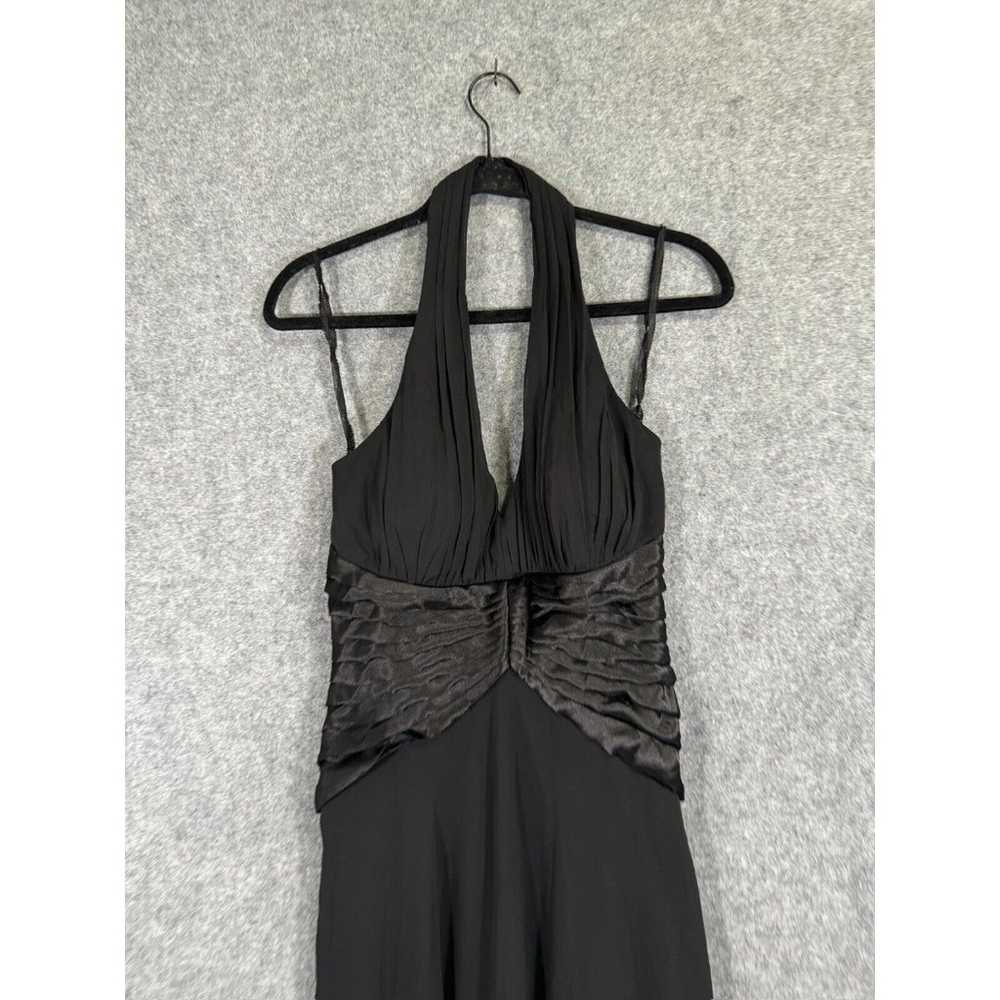 SL Fashions Dress Women 6 Black Halter Whimsy Got… - image 2