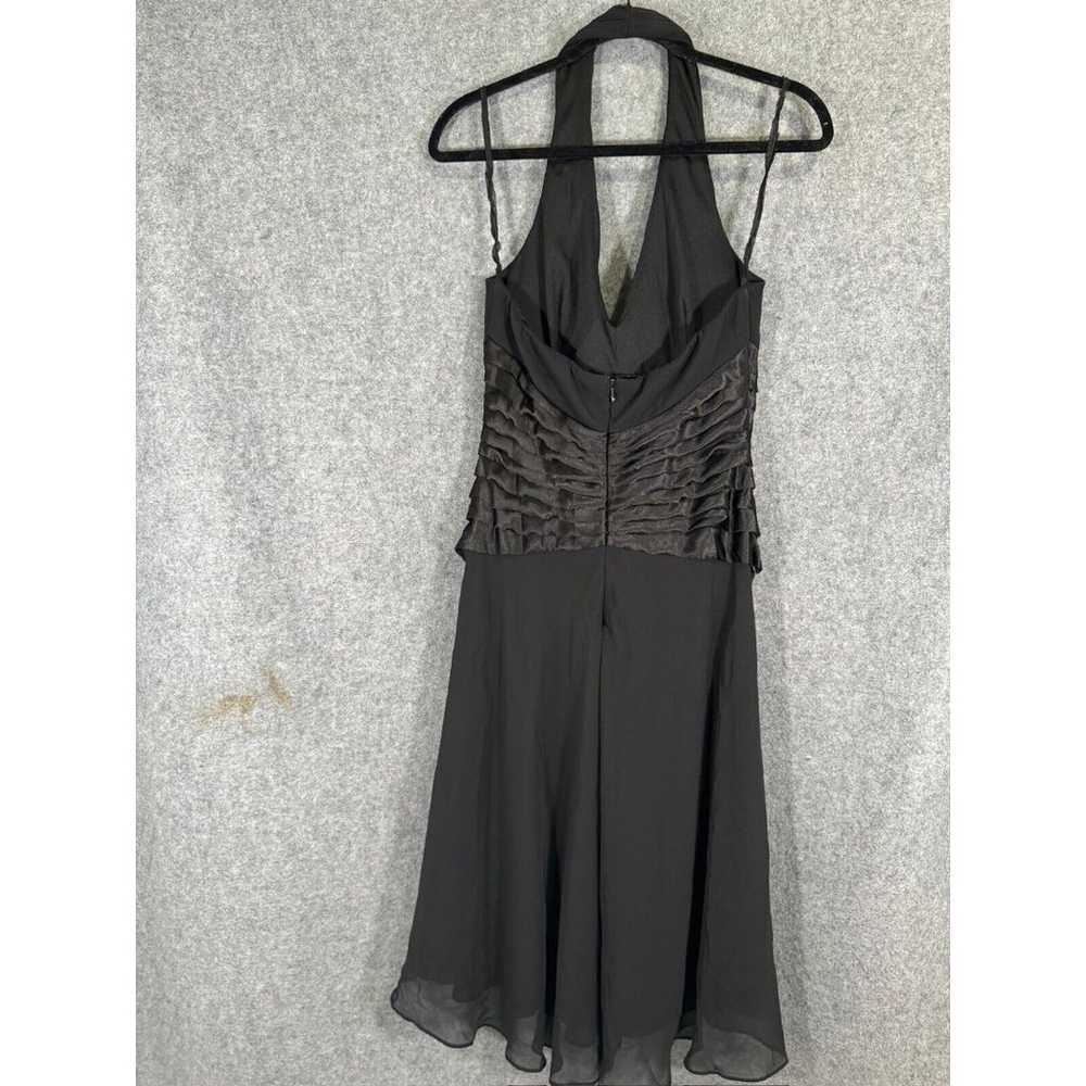 SL Fashions Dress Women 6 Black Halter Whimsy Got… - image 7