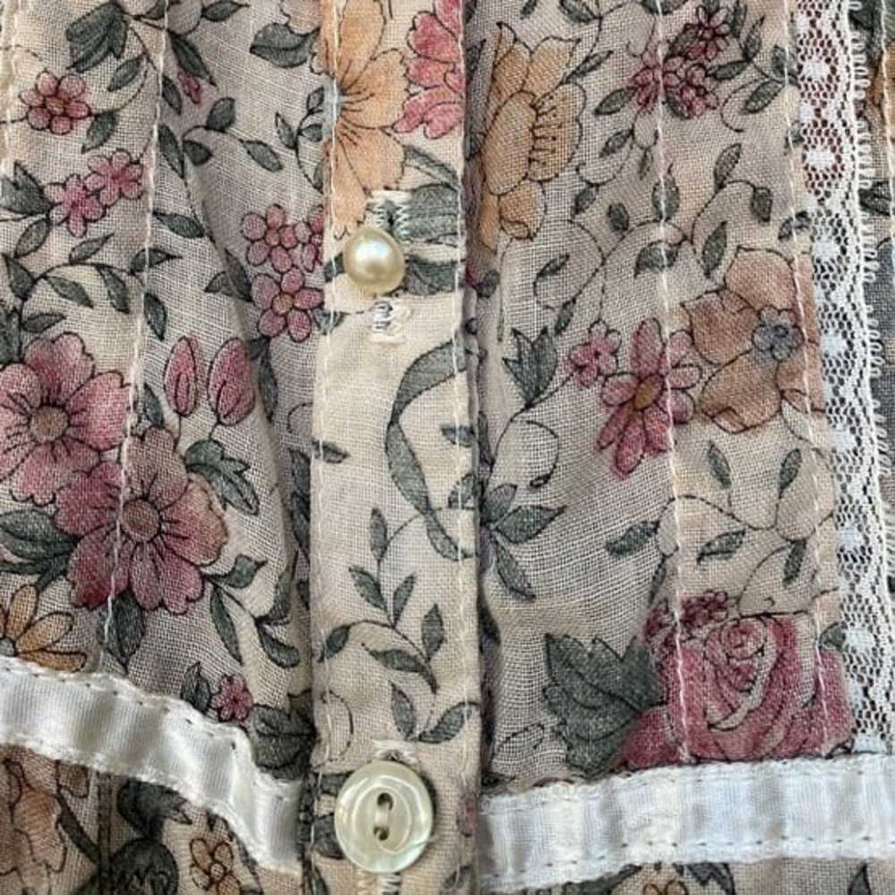 Vintage Gunne Sax Dress Floral Print Size 7 - image 6