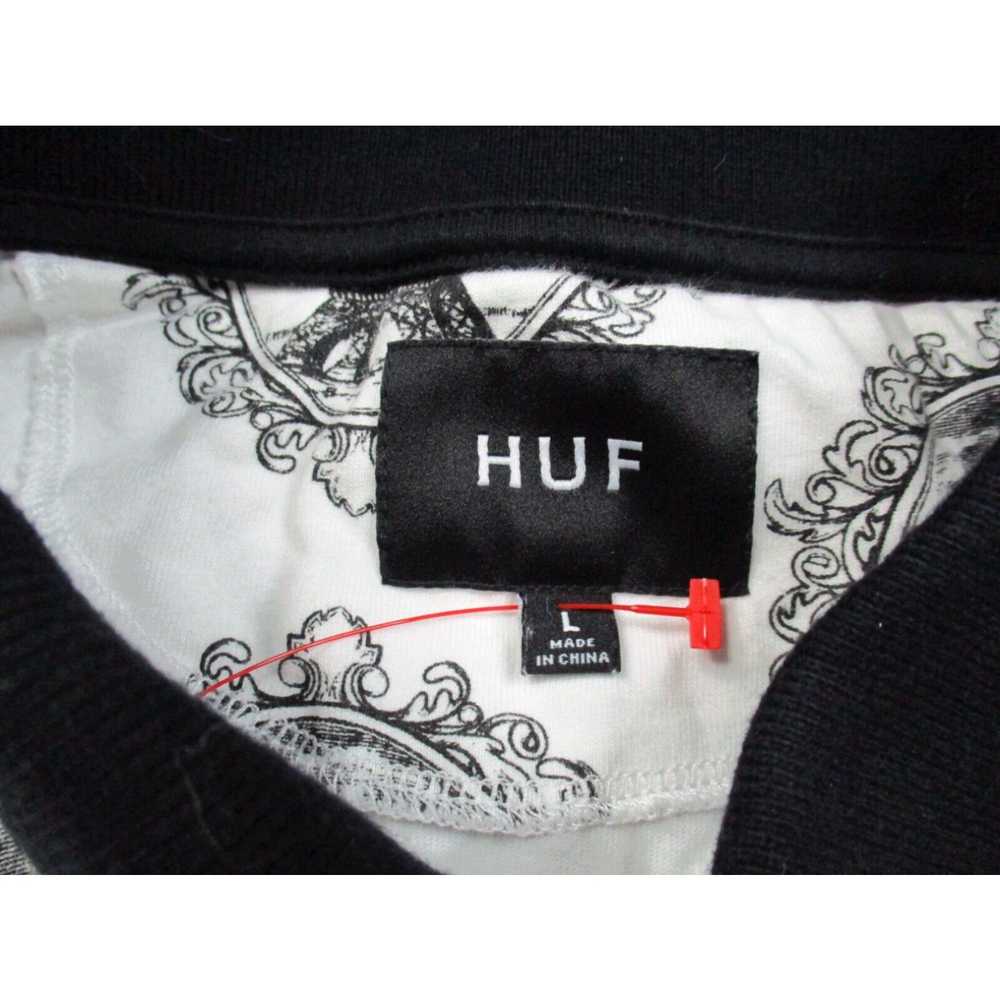 Huf HUF Polo Shirt Mens Large White Short Sleeve … - image 3