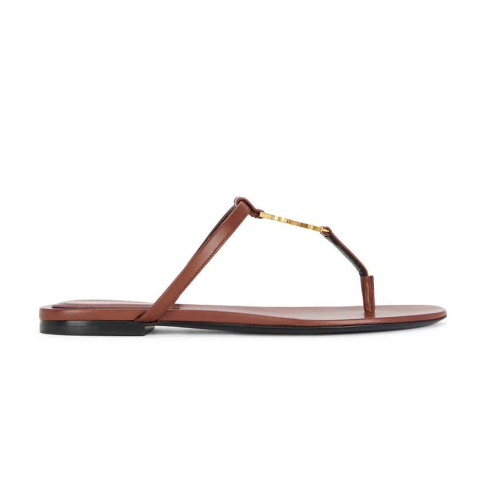 Saint Laurent Cassandra leather sandal - image 3