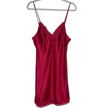 Victoria Secret Mini Slip Dress Lace Chiffon Vint… - image 1