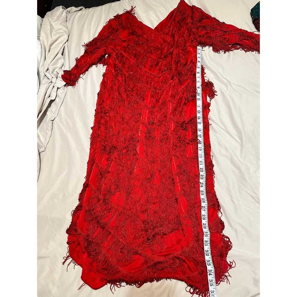 Vintage Nightworks Flapper Fringe Dress - image 10