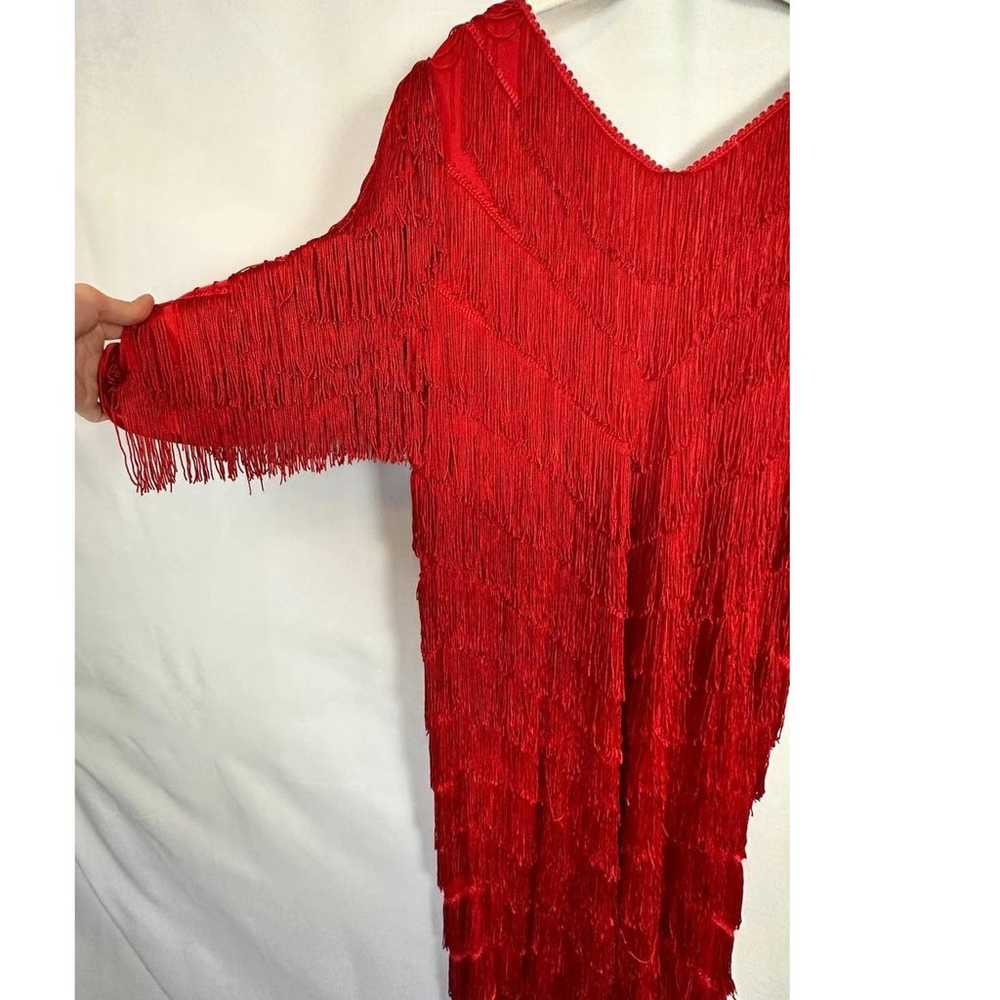 Vintage Nightworks Flapper Fringe Dress - image 7