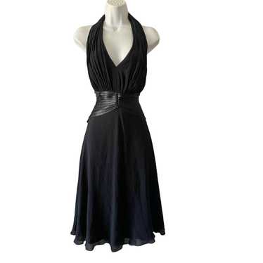 Vintage Tadashi Halter Silk Dress - image 1