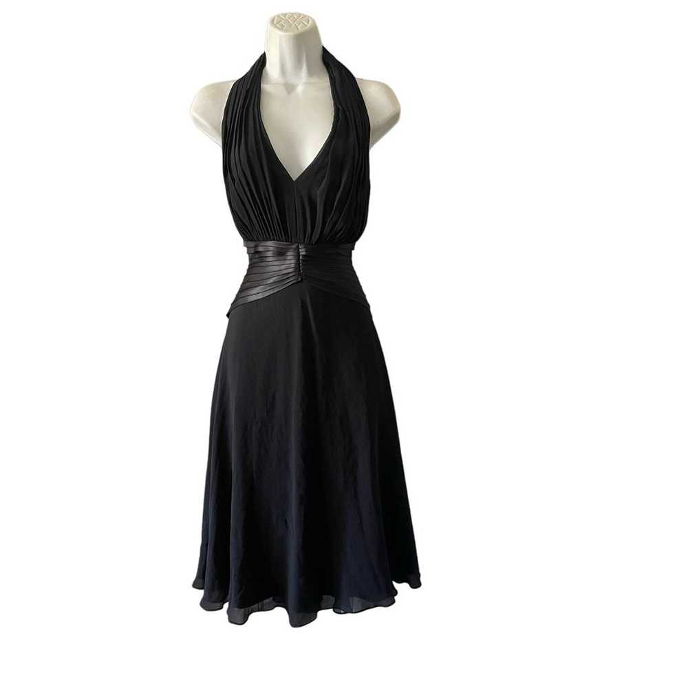 Vintage Tadashi Halter Silk Dress - image 3