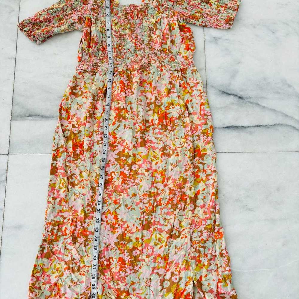 Anthropologie Boemo Dress Floral Smocked Midi Max… - image 6