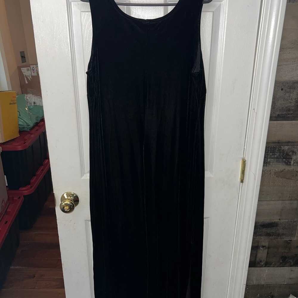 Vintage Ronni Nicole II Sleeveless Black Velvet M… - image 4