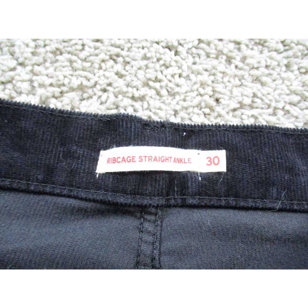 Levi's Levis Pants Womens 30 Black Ribcage Straig… - image 3