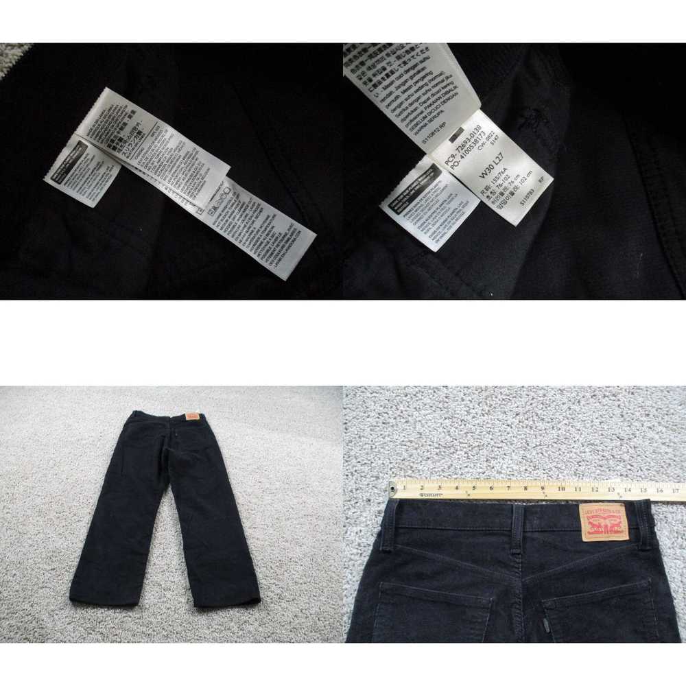 Levi's Levis Pants Womens 30 Black Ribcage Straig… - image 4