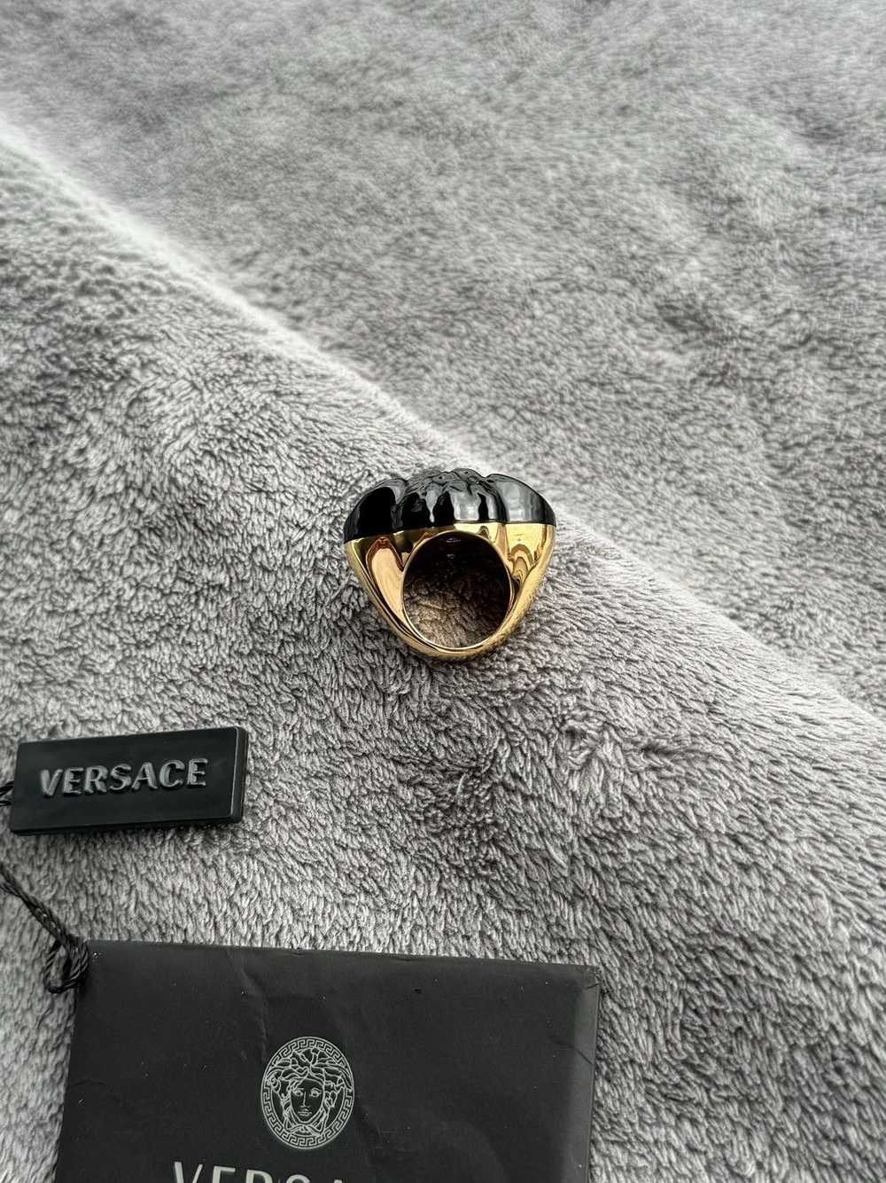 Versace Versace medusa head logo black gold overs… - image 2