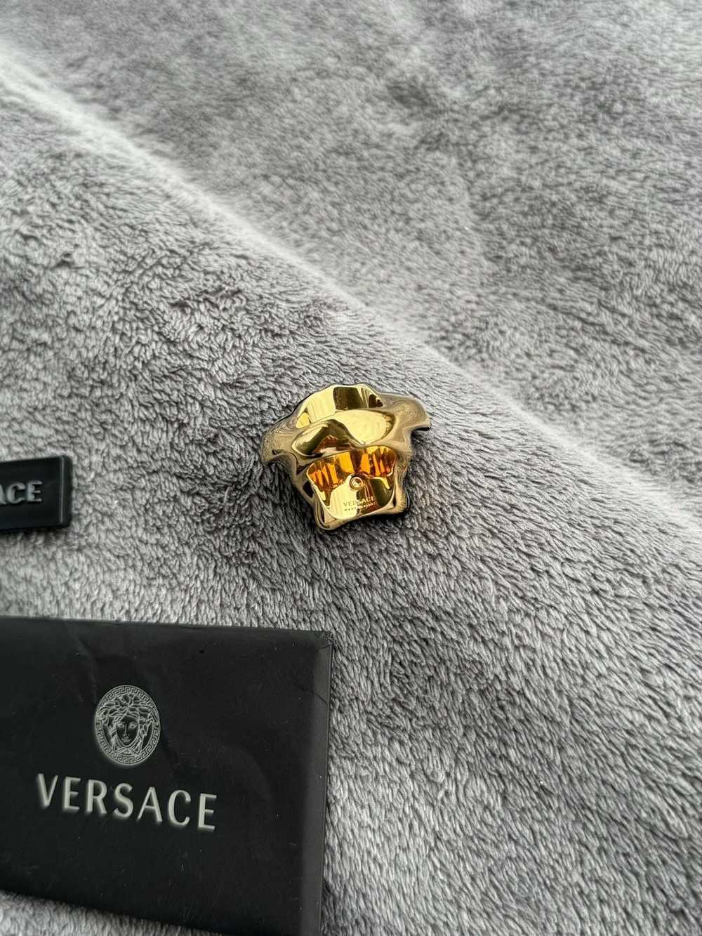 Versace Versace medusa head logo black gold overs… - image 3