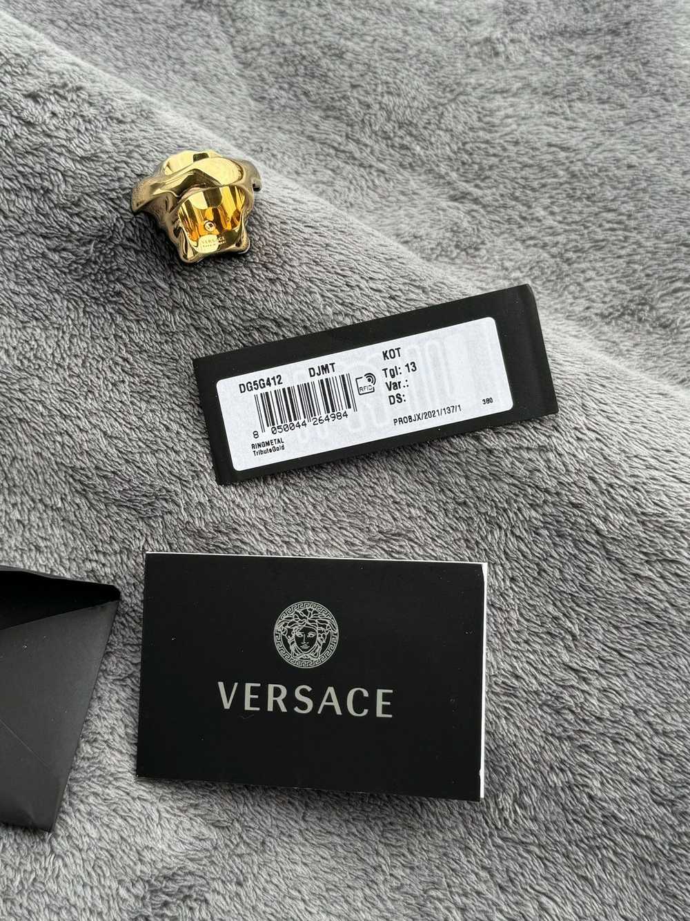 Versace Versace medusa head logo black gold overs… - image 4