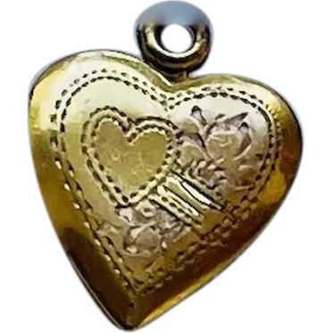 Heart Shape Locket, 12K Gold Filled - image 1