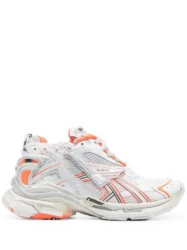 Balenciaga o1in1g0624 Runner Sneakers in Orange/Wh