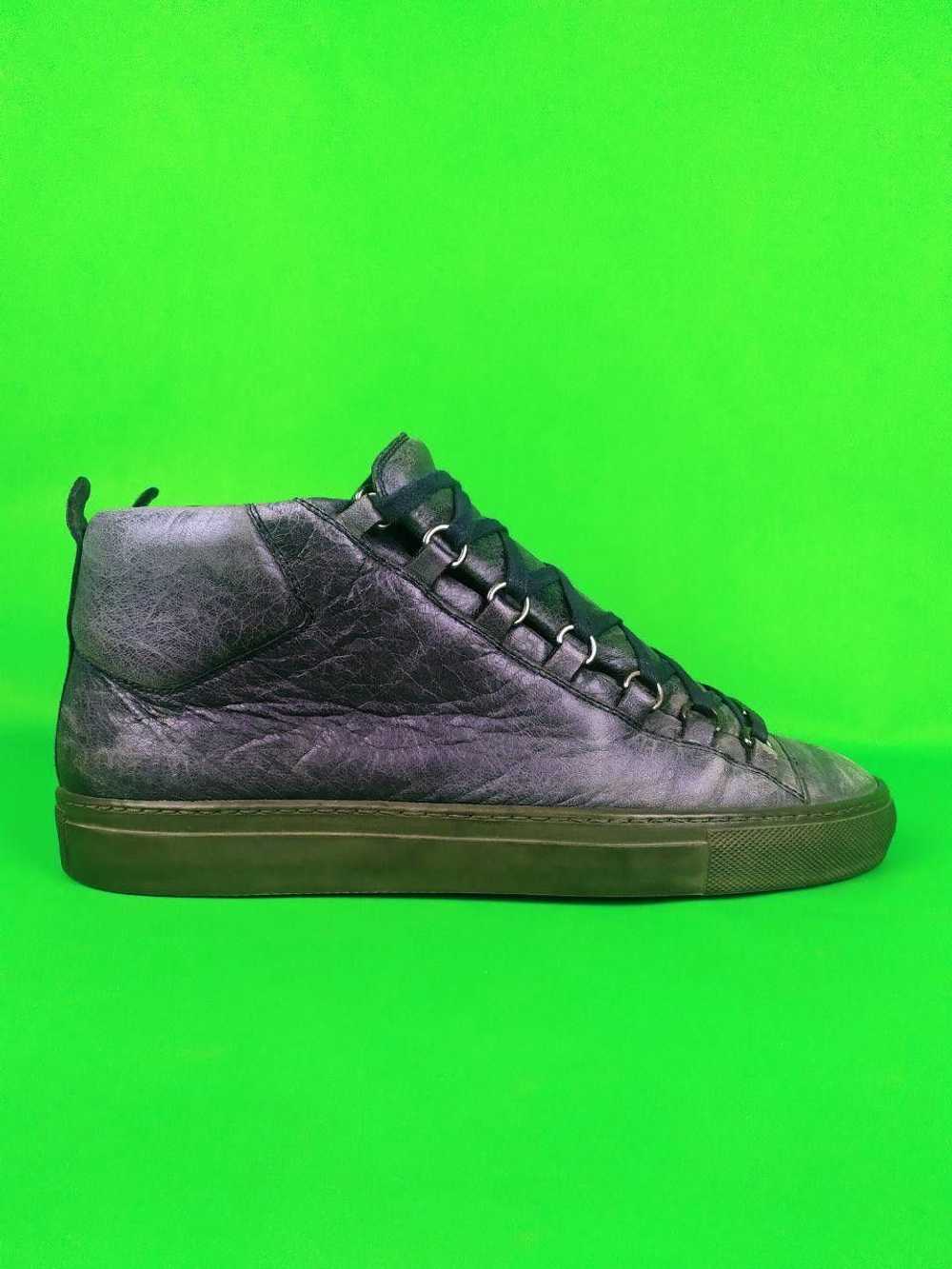 Balenciaga BALENCIAGA Arena Leather Hi-Top Sneake… - image 3