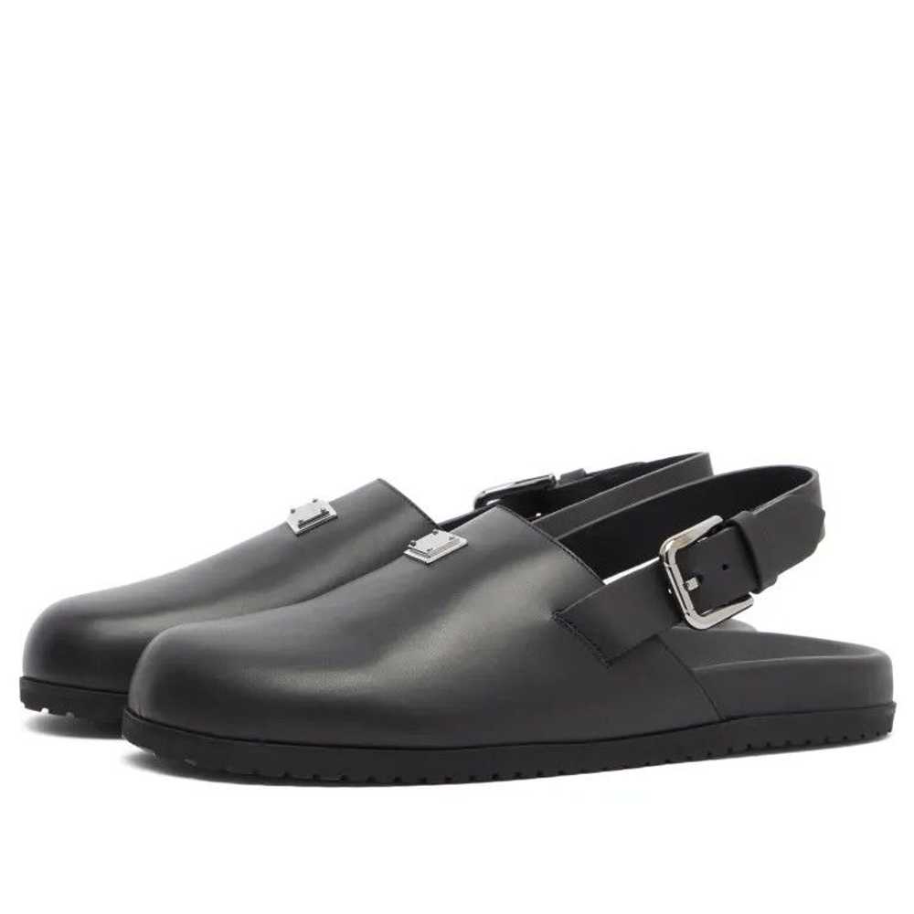 Dolce & Gabbana o1s22i1n0924 Leather Clogs in Bla… - image 2