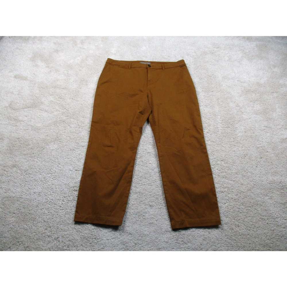 Vintage Garnet Hill Pants Womens 18 Brown Straigh… - image 1