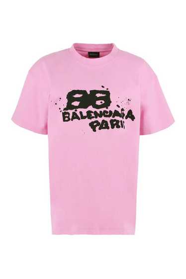 Balenciaga o1mt1gz0924 Hand-Drawn BB Icon T- Shir… - image 1