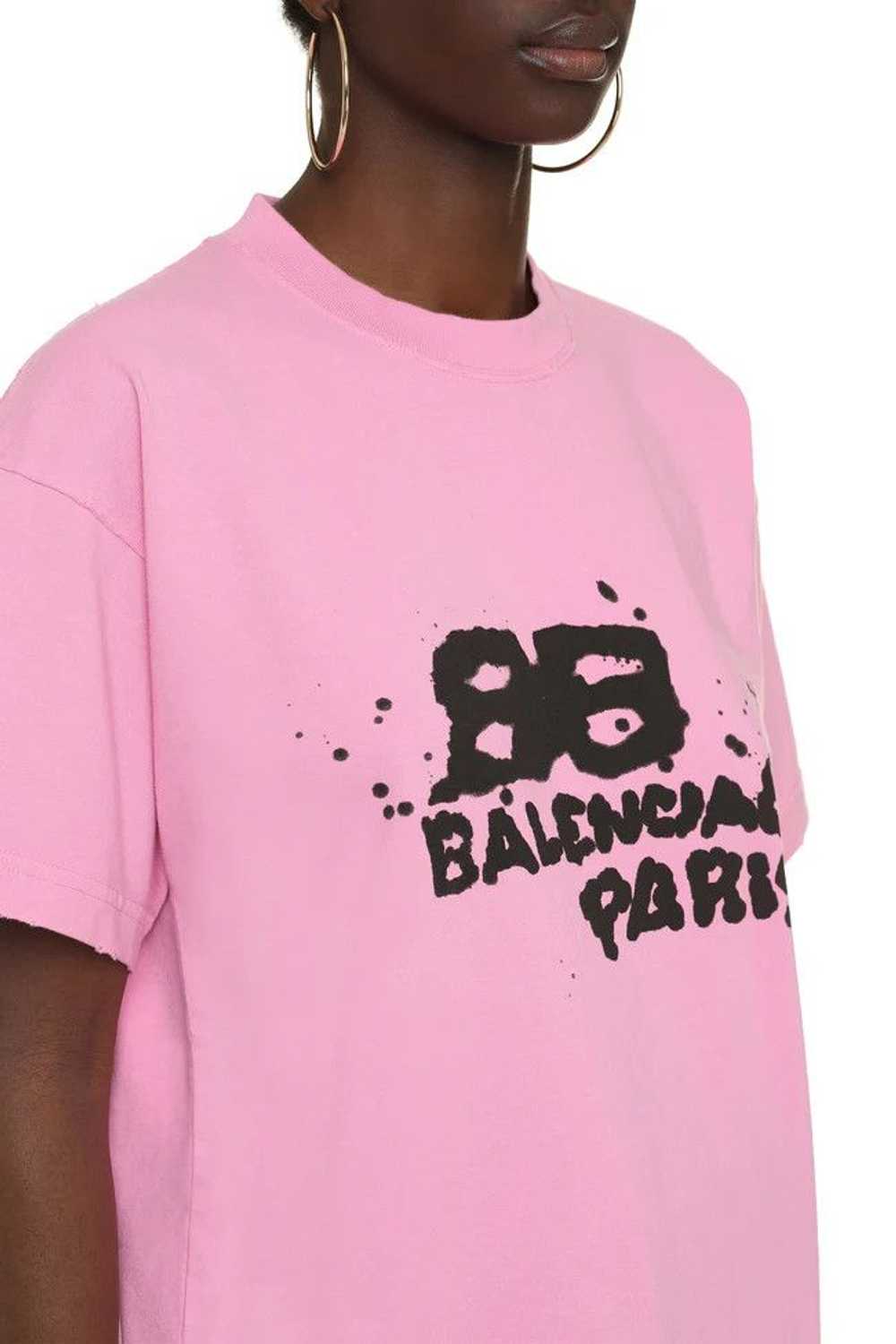 Balenciaga o1mt1gz0924 Hand-Drawn BB Icon T- Shir… - image 5