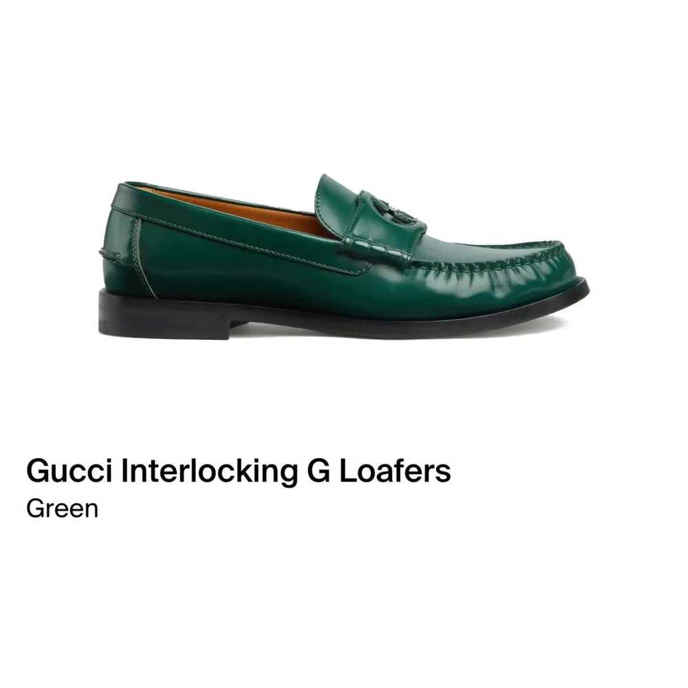 Gucci Brixton leather flats - image 3