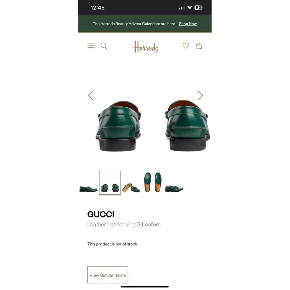 Gucci Brixton leather flats - image 4