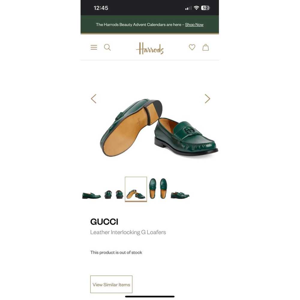 Gucci Brixton leather flats - image 5