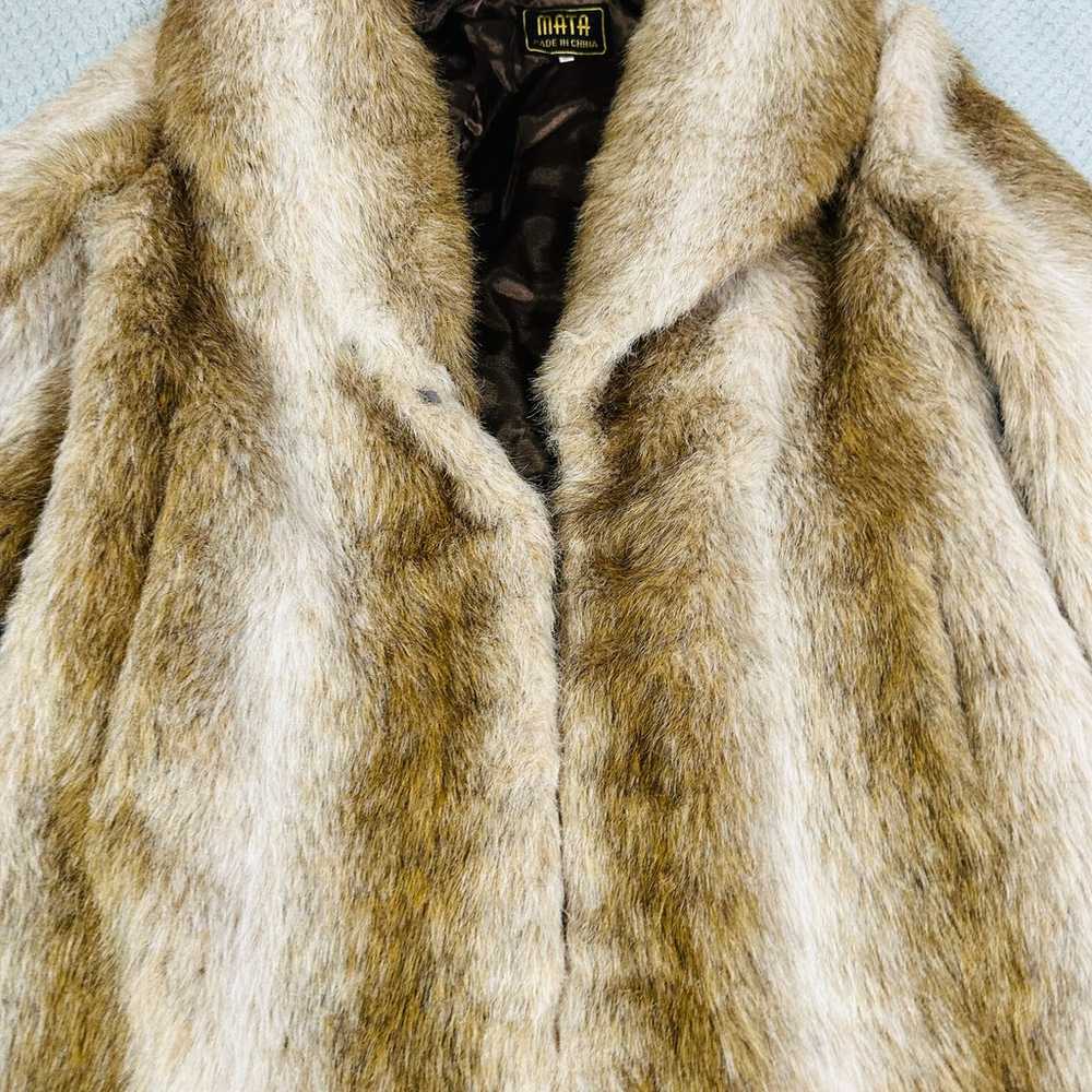 VINTAGE RETRO BEAUTIFUL FAUX FUR/FAUX MINK LONG C… - image 3