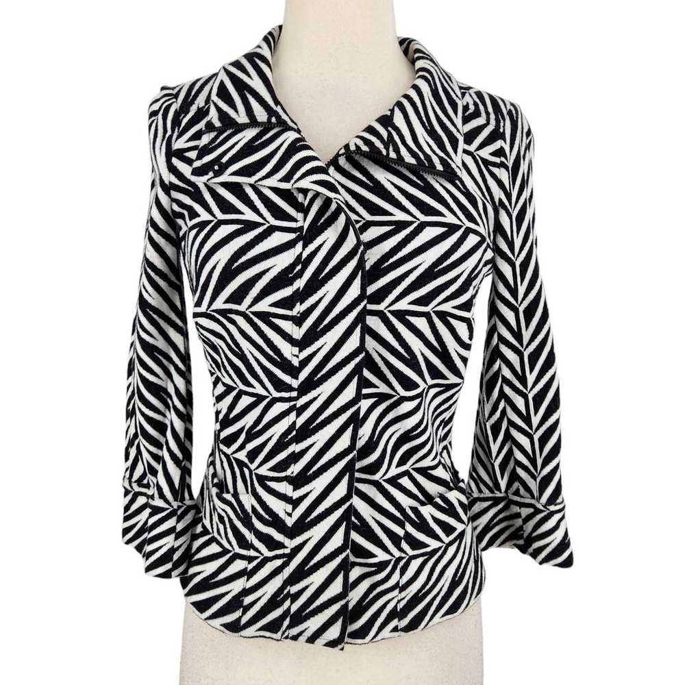 Vintage Y2K Diane von Furstenberg Zebra Animal Pr… - image 1