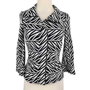 Vintage Y2K Diane von Furstenberg Zebra Animal Pr… - image 1