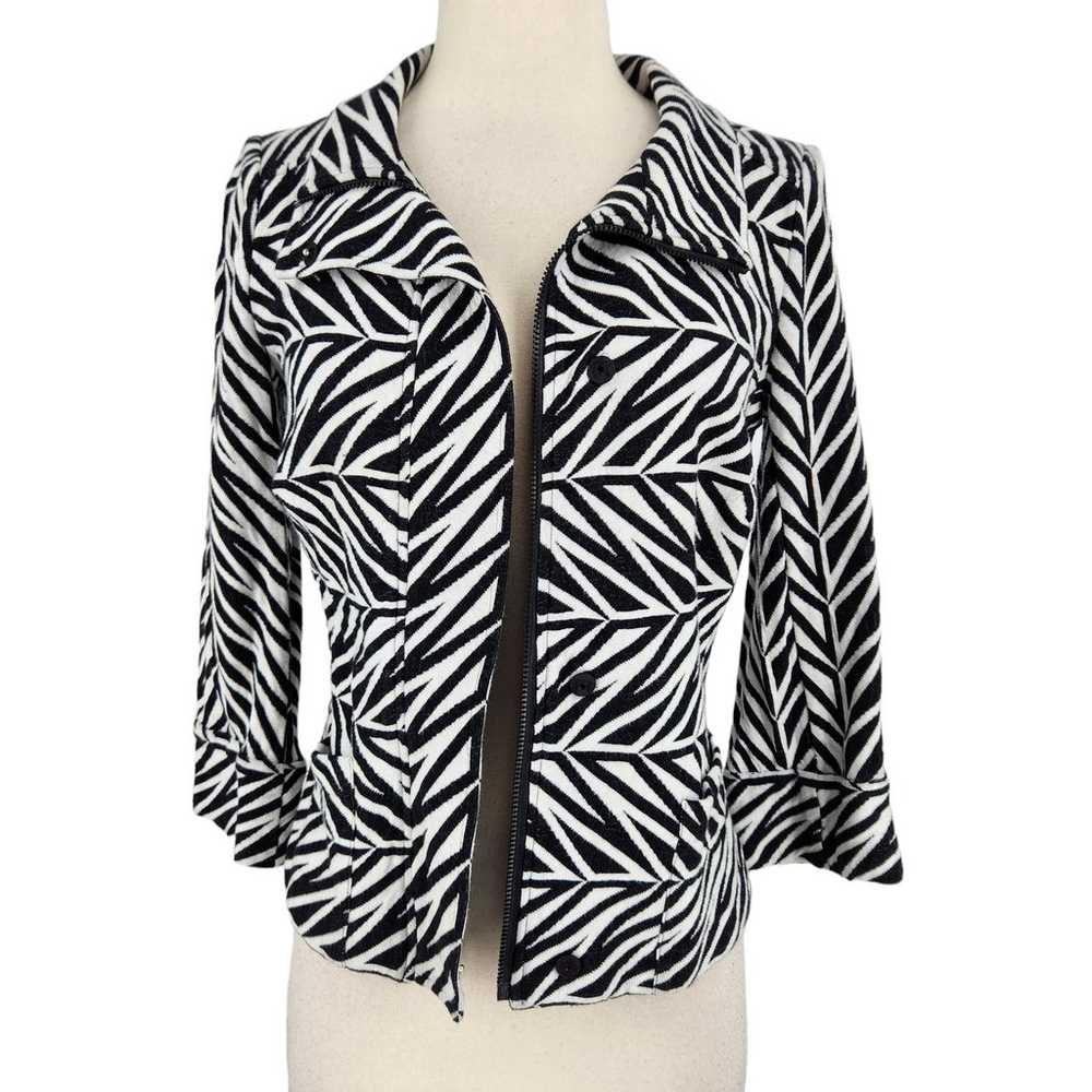 Vintage Y2K Diane von Furstenberg Zebra Animal Pr… - image 8