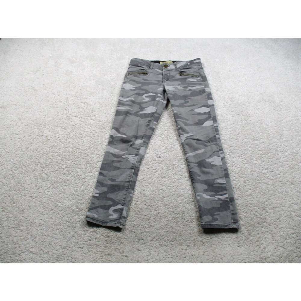 Vintage Democracy Pants Womens 4 Gray Camo Ab Tec… - image 1