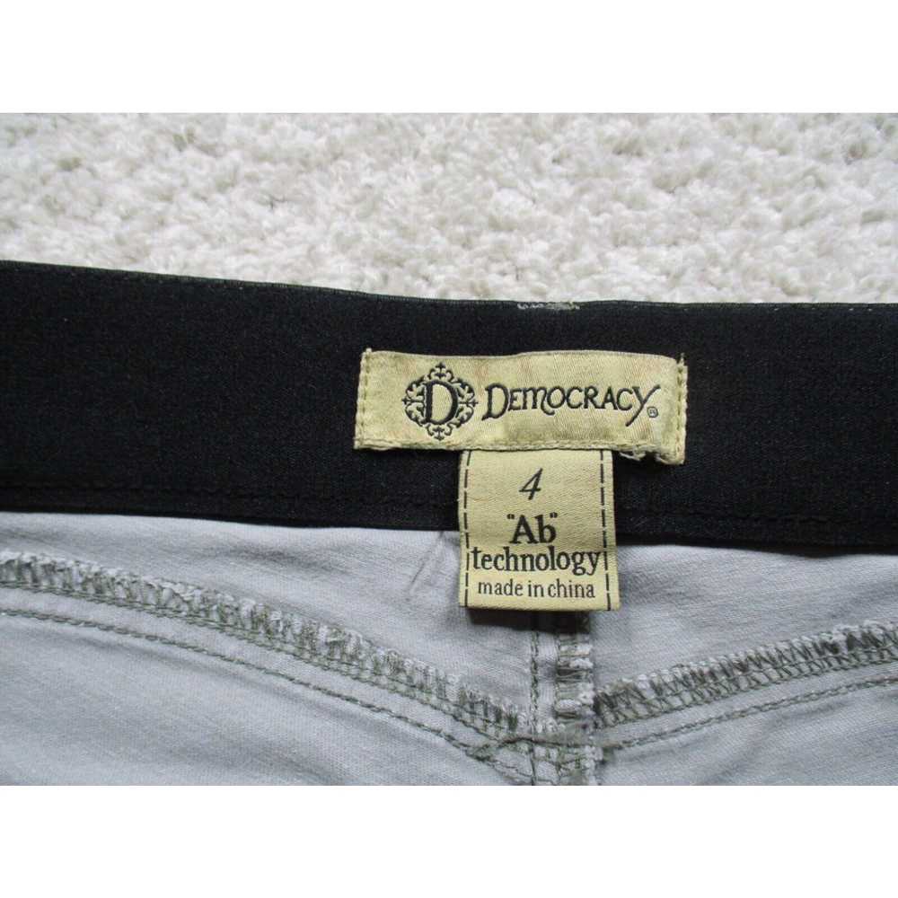 Vintage Democracy Pants Womens 4 Gray Camo Ab Tec… - image 2