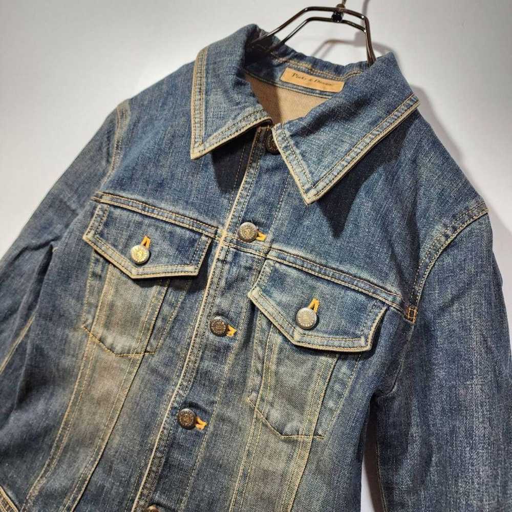 Pinky & Diane denim jacket size 38 in good condit… - image 3