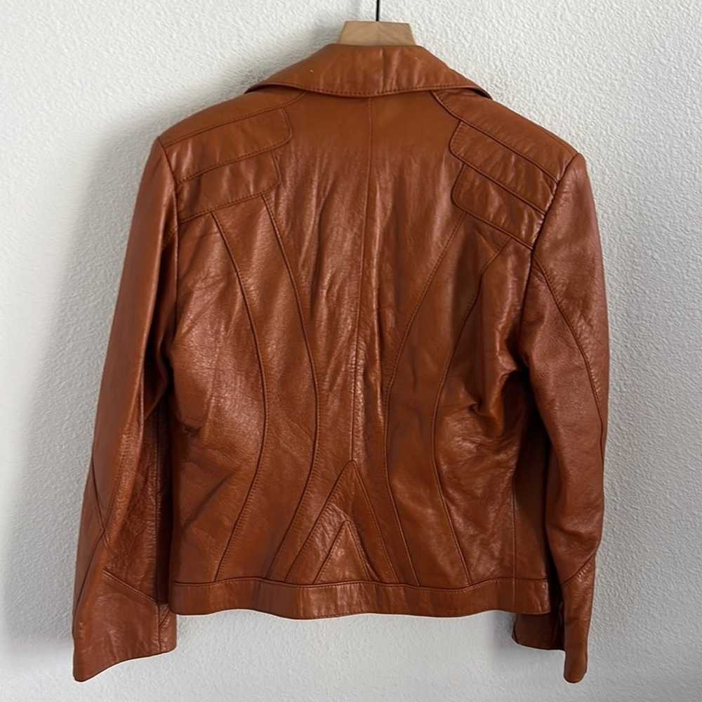 Vintage Wilson Suede & Leather Leather Front Zip … - image 2