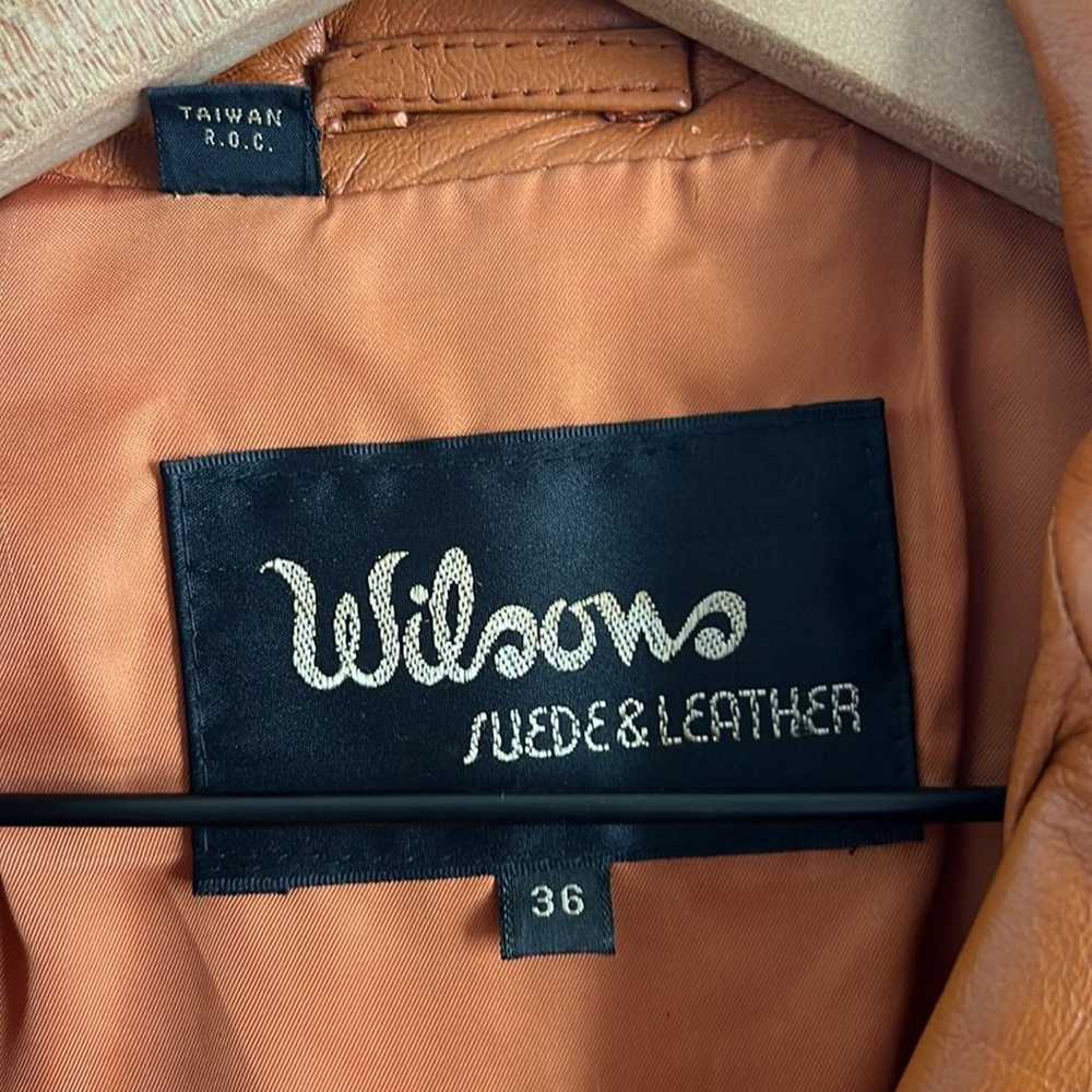 Vintage Wilson Suede & Leather Leather Front Zip … - image 3