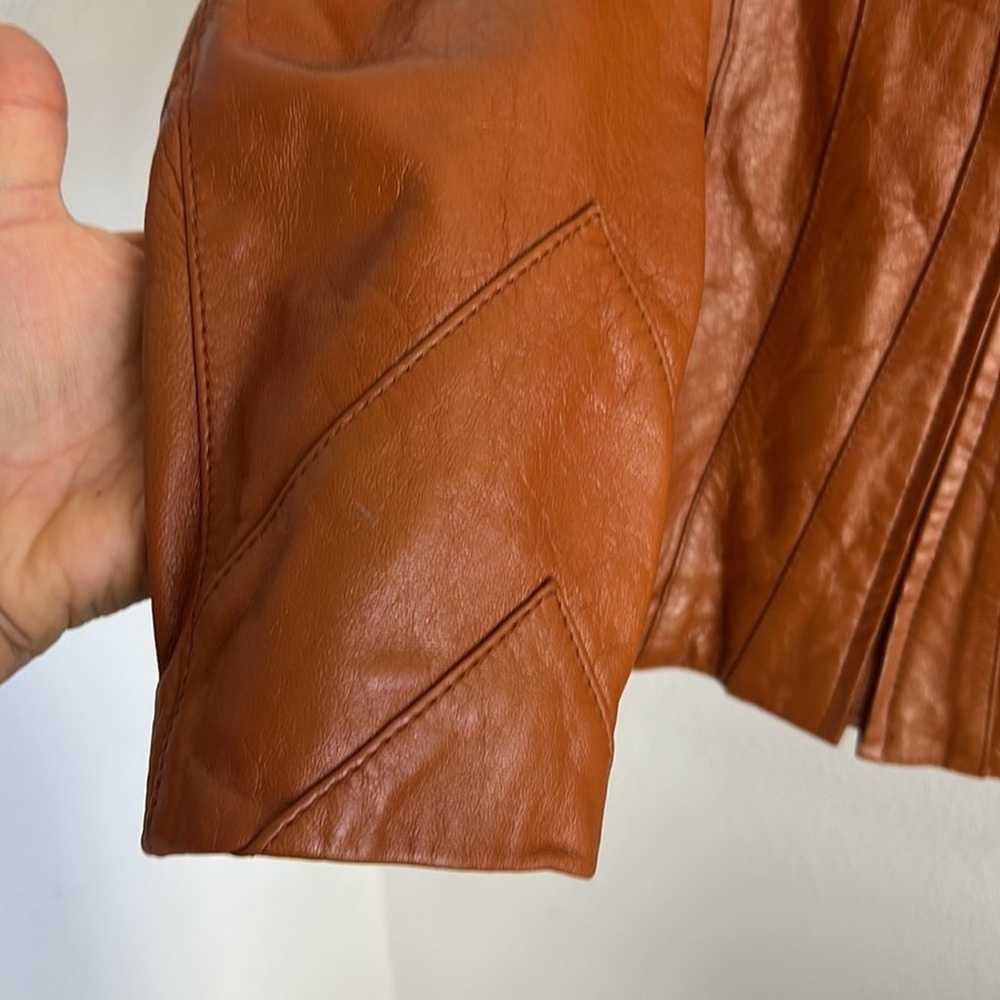 Vintage Wilson Suede & Leather Leather Front Zip … - image 4