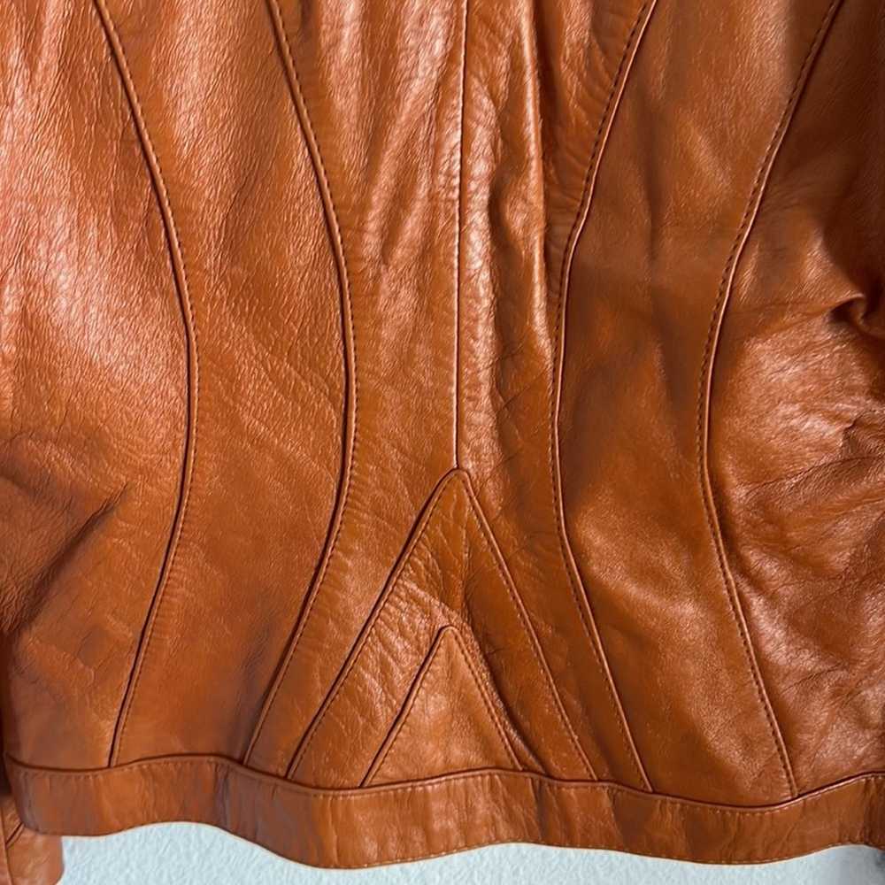 Vintage Wilson Suede & Leather Leather Front Zip … - image 9