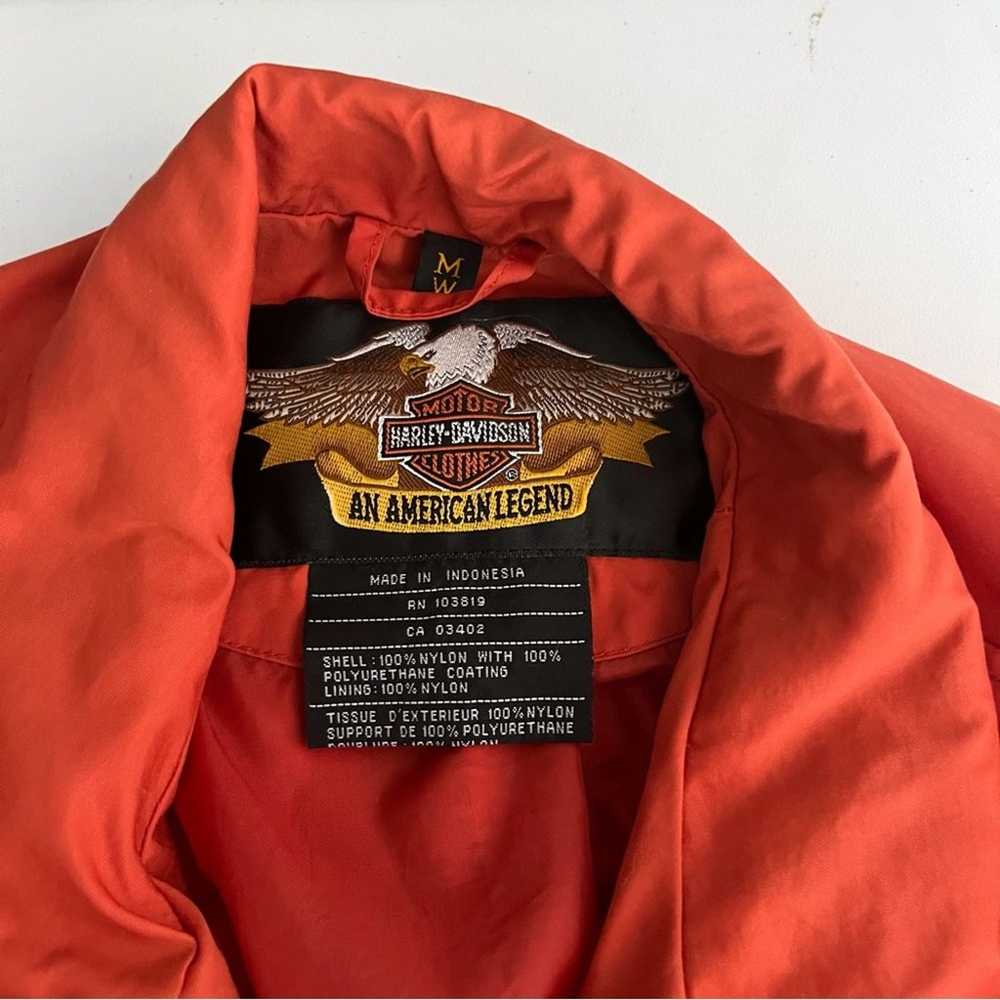 Harley-Davidson Burnt Orange Nylon Riding Jacket … - image 2