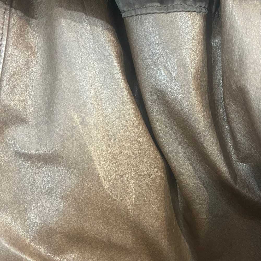 Vintage leather trench coat - image 10