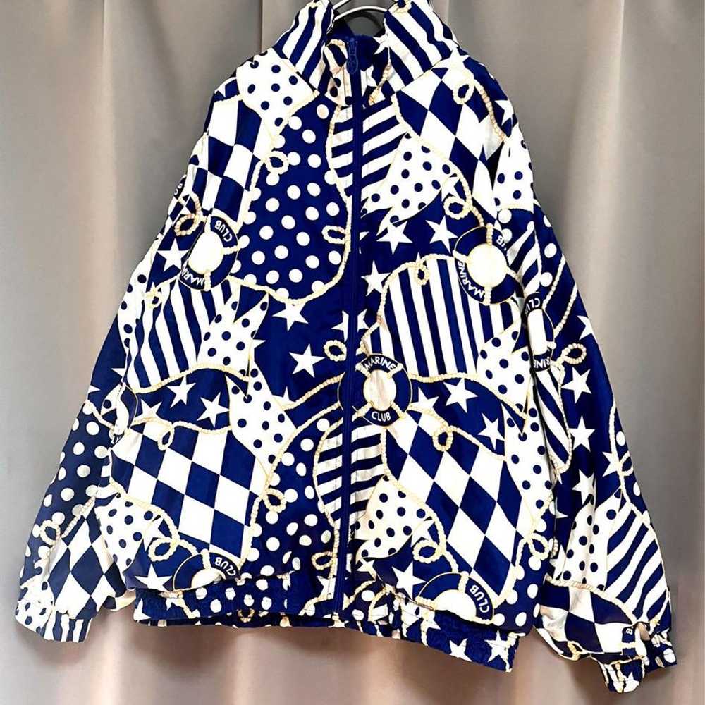 Vintage crazy patterned nylon jacket in a pretty … - image 4