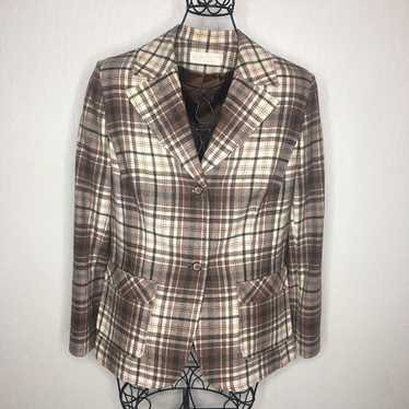 Vintage Pendleton Tartan Plaid Wool Blazer Jacket… - image 1