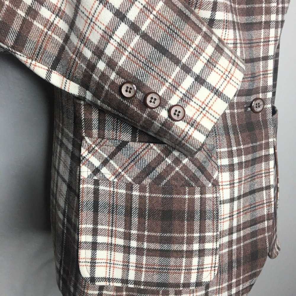 Vintage Pendleton Tartan Plaid Wool Blazer Jacket… - image 3