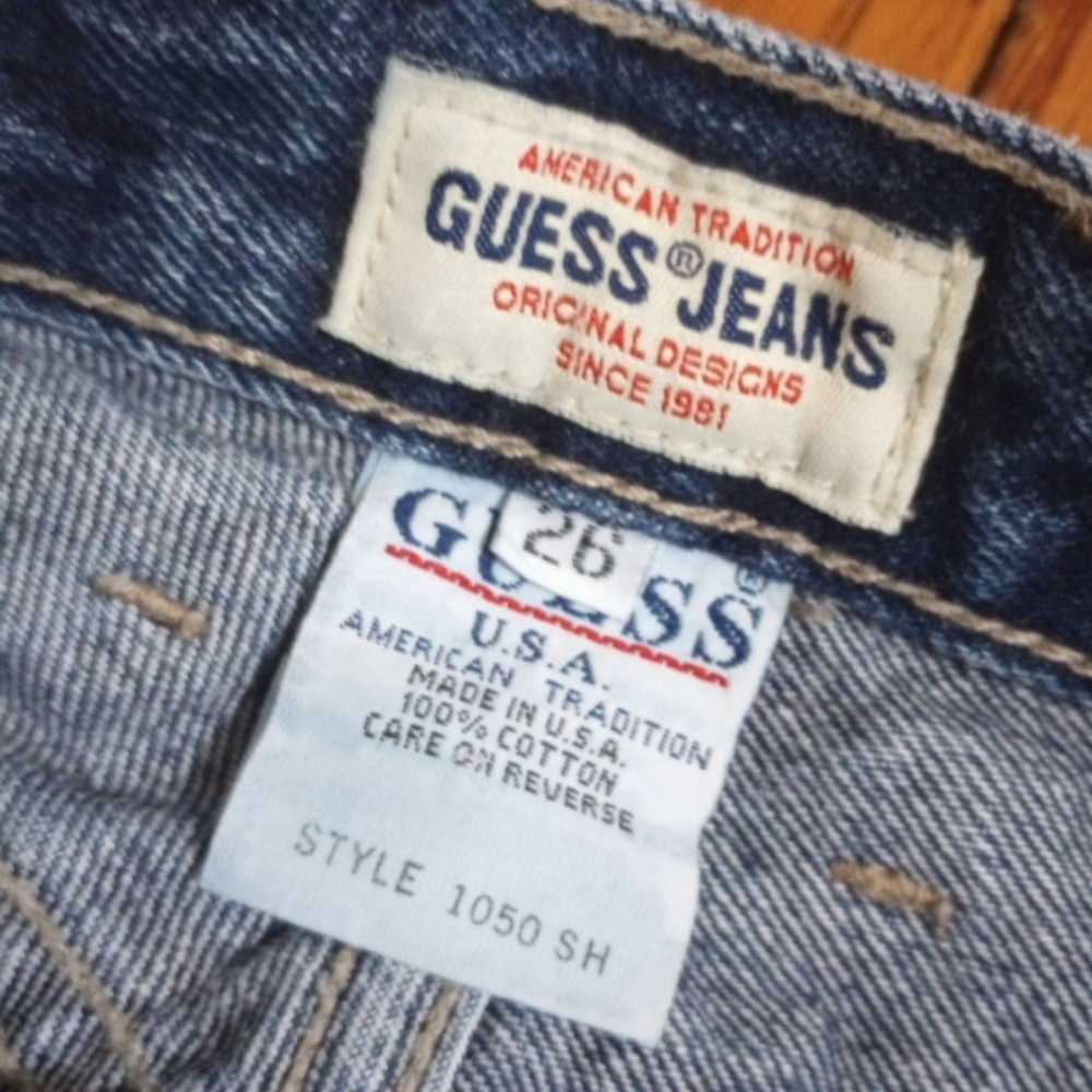 Women's Vtg Guess Sz 26 Med Wash Jeans Style 1050… - image 5