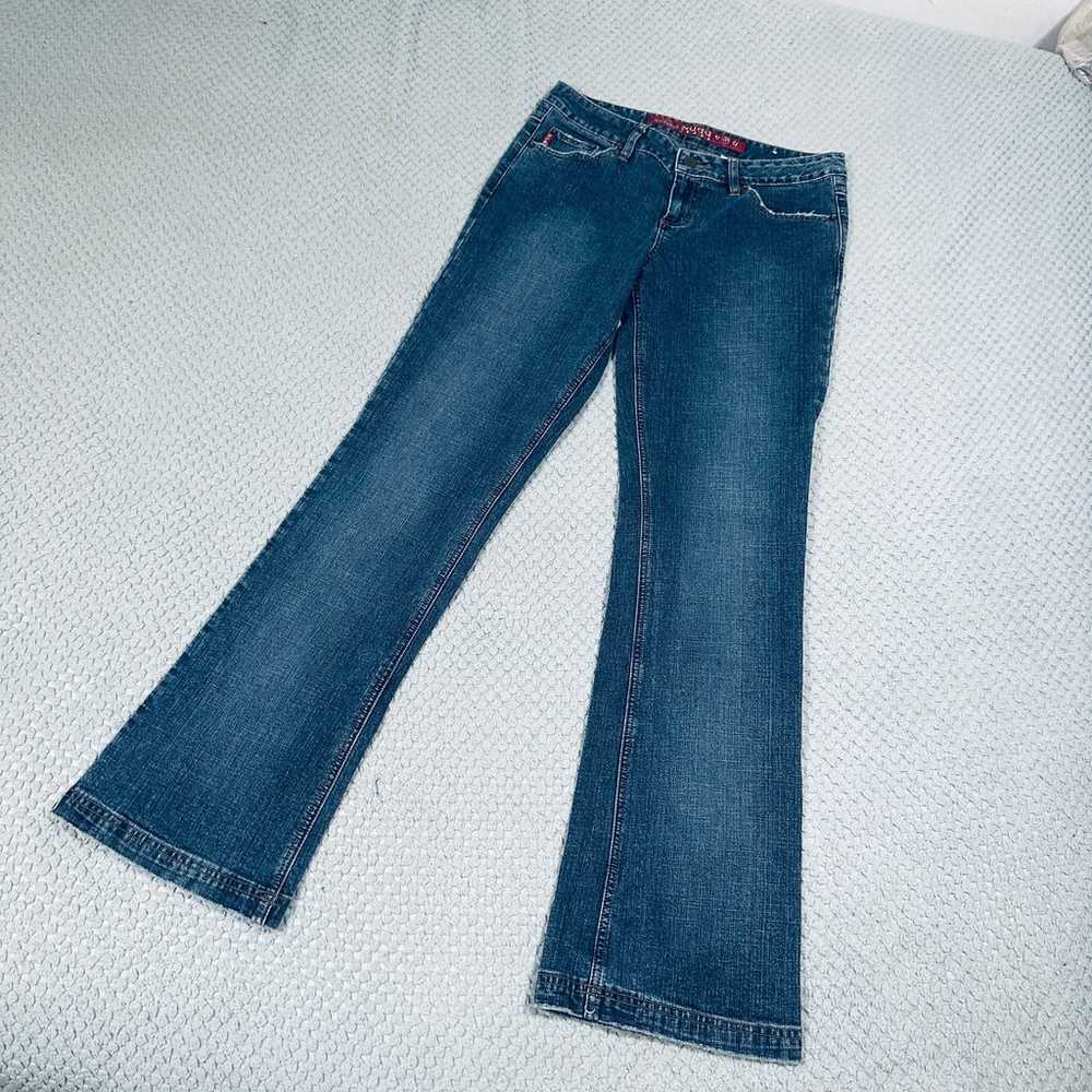 VINTAGE RETRO Y2K LOW RISE DARK WASH BOOTCUT JEAN… - image 5