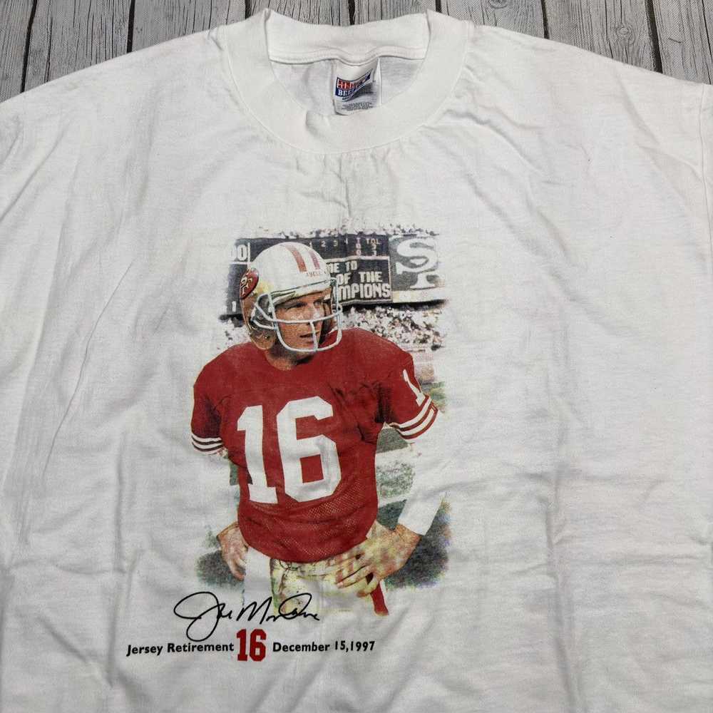 Hanes × NFL × Vintage Vintage Joe Montana tee - image 3