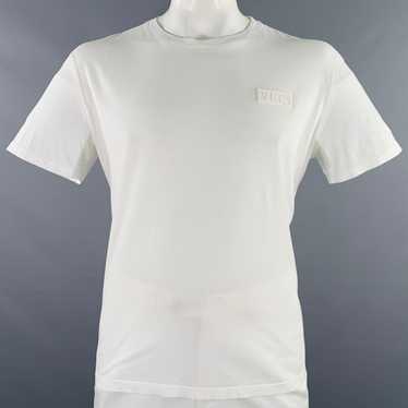 Valentino White Cotton Crew Neck Tshirt