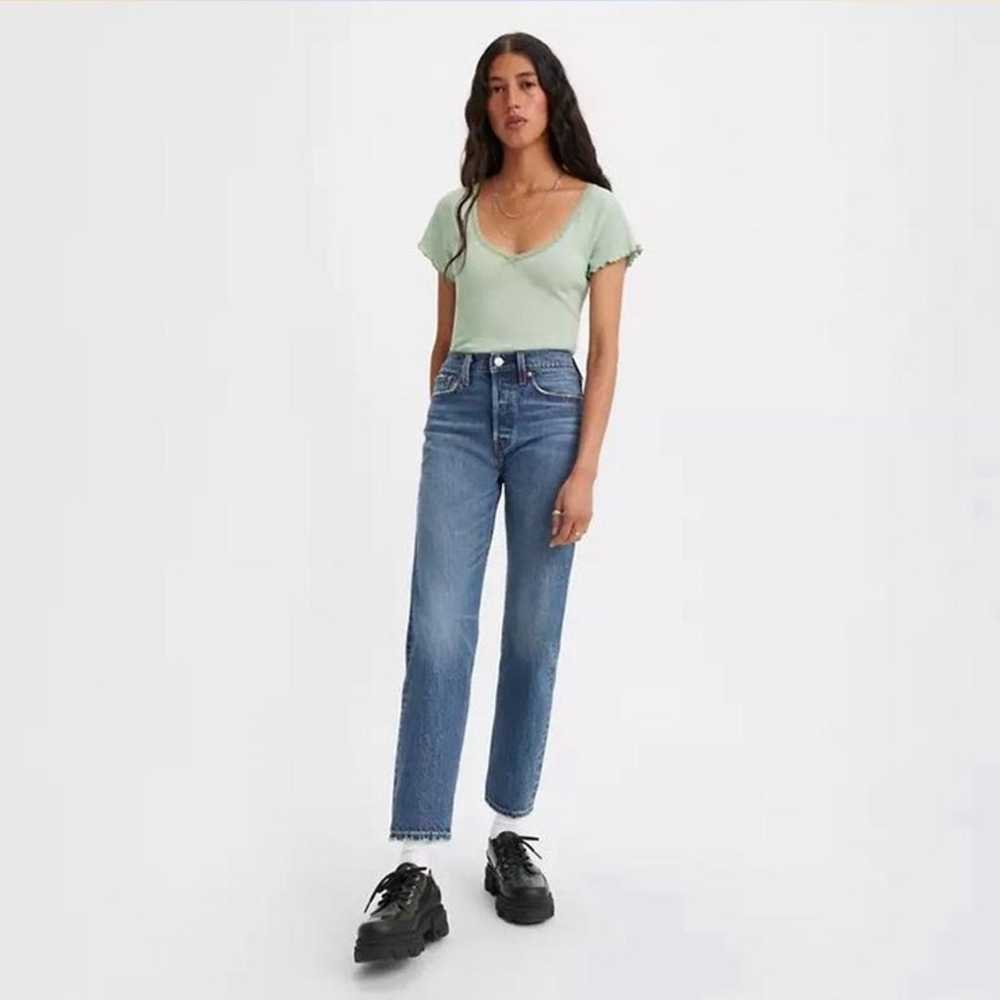 Levi’s wedgie straight jeans - image 1